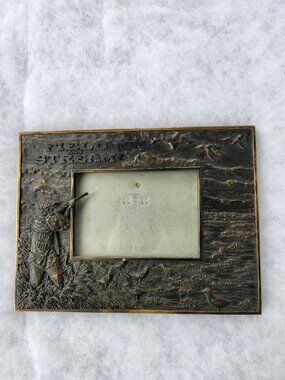 Field and Stream Collection Duck Hunter 3D Photo Picture Brass Frame 7"x9"